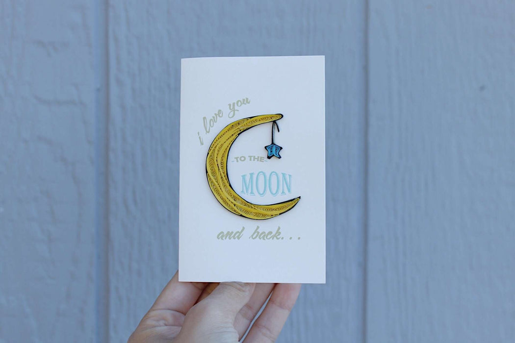 To the Moon and Back (Mini) Quilling Card - UViet Store