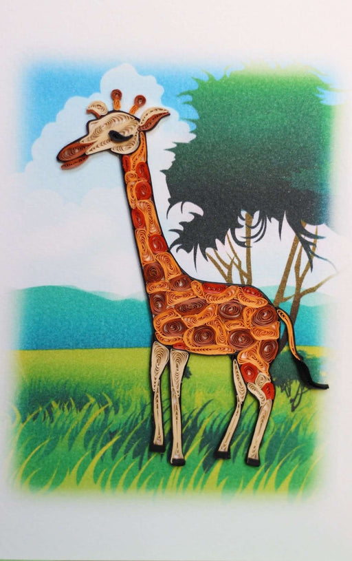 Giraffe Quilling Card - UViet Store
