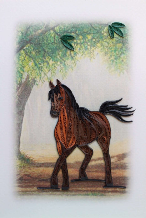 Horse Quilling Card - UViet Store