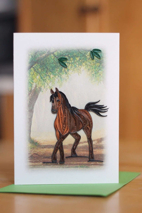 Horse Quilling Card - UViet Store