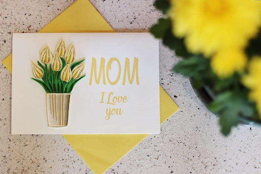 Mom I Love You Quilling Card - UViet Store