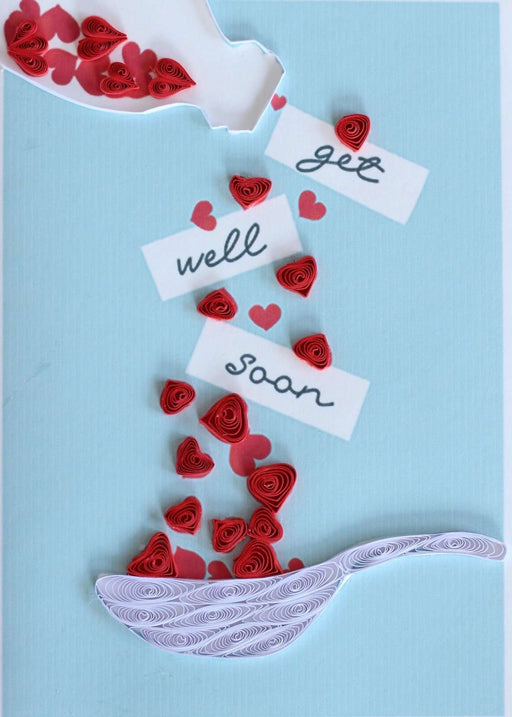 Get Well Spoon Quilling Card - UViet Store