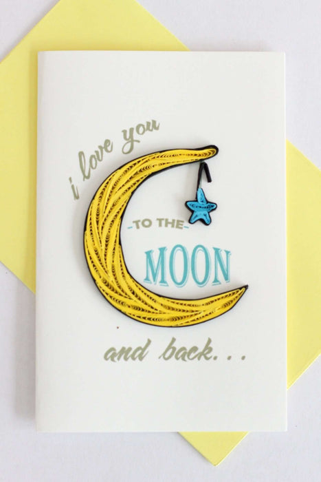 To the Moon and Back Quilling Card - UViet Store