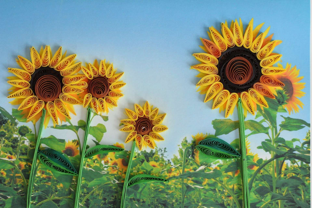 Sunflower Power Quilling Card - UViet Store