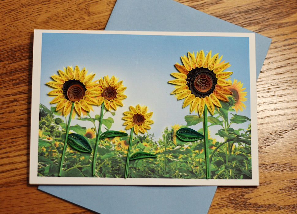 Sunflower Power (Mini) Quilling Card - UViet Store