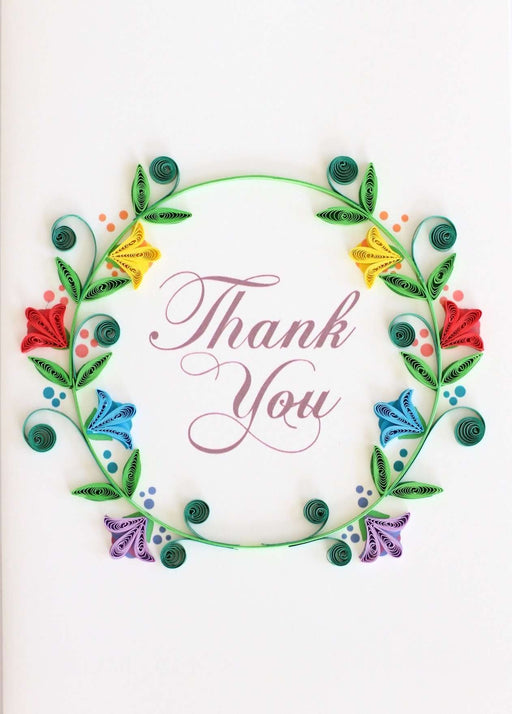 Thank you Wreath Quilling Card - UViet Store