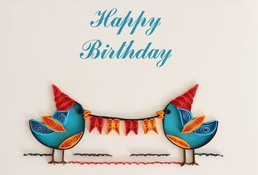 Tweet Birthday (Mini) Quilling Card - UViet Store