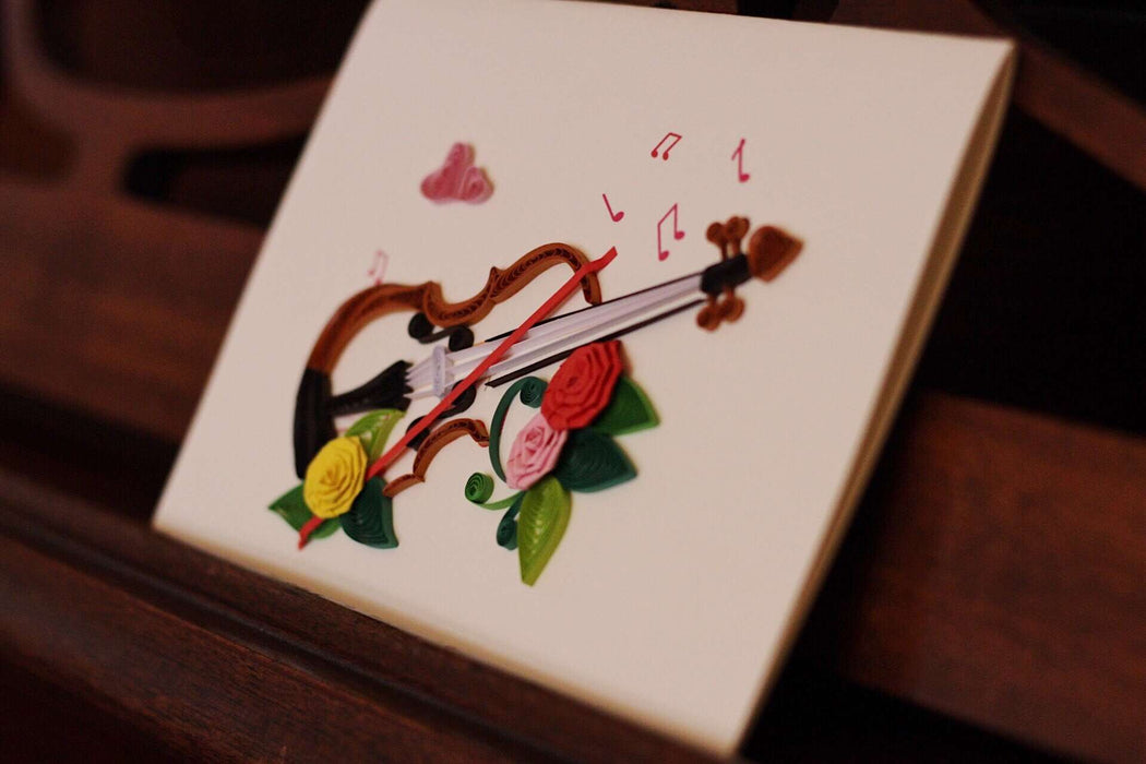 Viva La Violin Quilling Card - UViet Store